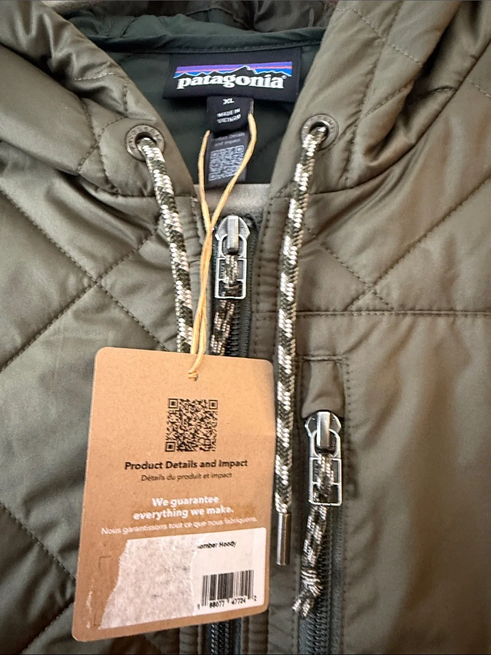 NWT Patagonia Women’s Diamond Quilted Bomber Hoody Jacket - Picture 4 of 11